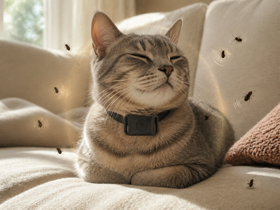 3. Fleas and ticks can't stand it, so they don't land, don't feed, don't nest.